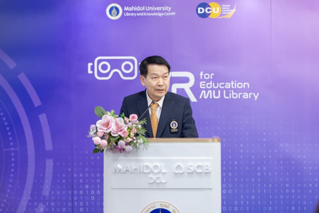 Mahidol University Library and Knowledge Center held the event “VR for Education MU Library’ titled “VR for the High-impact Presentation”