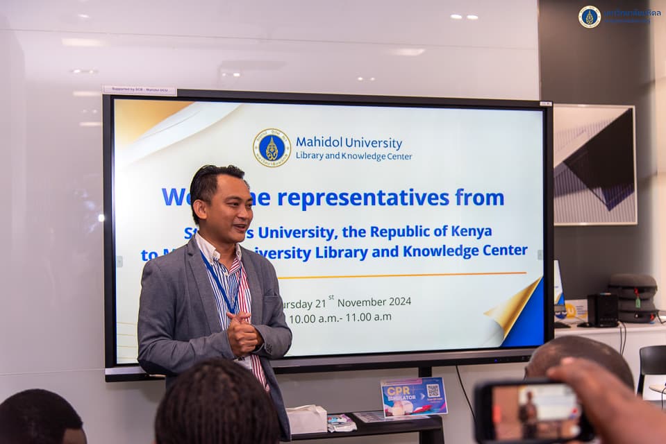 Mahidol University Library and Knowledge Center welcomed delegates from St Paul’s University, the Republic of Kenya