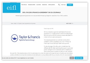 EIFL-Taylor & Francis