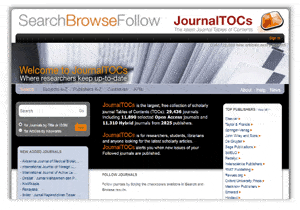 JournalTOCs (The Latest Journal Tables of Contents)