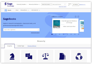 SAGE Knowledge (e-Books)