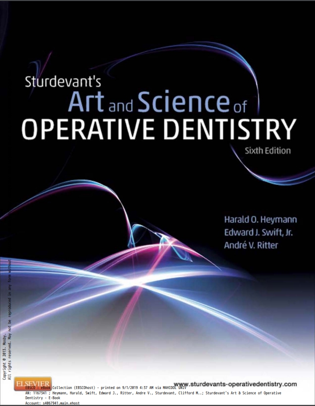 sturdevants art science of operative dentistry